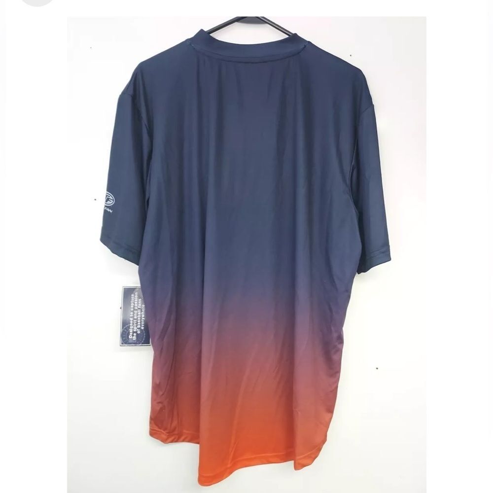 True Fan MLB Detroit Tigers Mens Ombre Polyester V-Neck T-Shirt L NWT - Picture 4 of 6